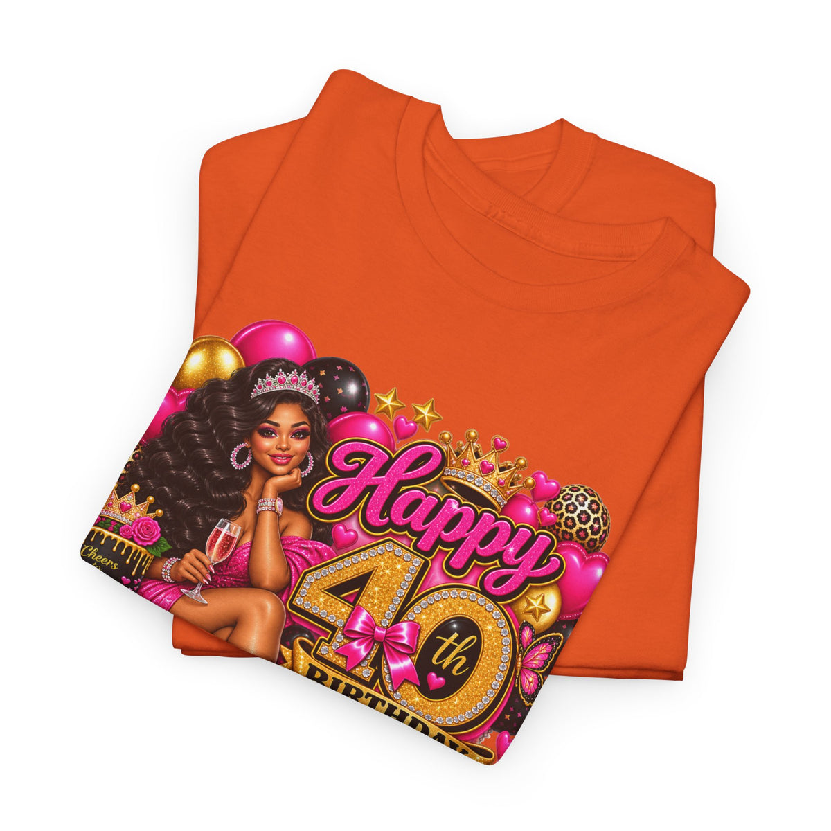 40th Birthday Queen T-Shirt — Happy 40th Birthday Celebration Tee