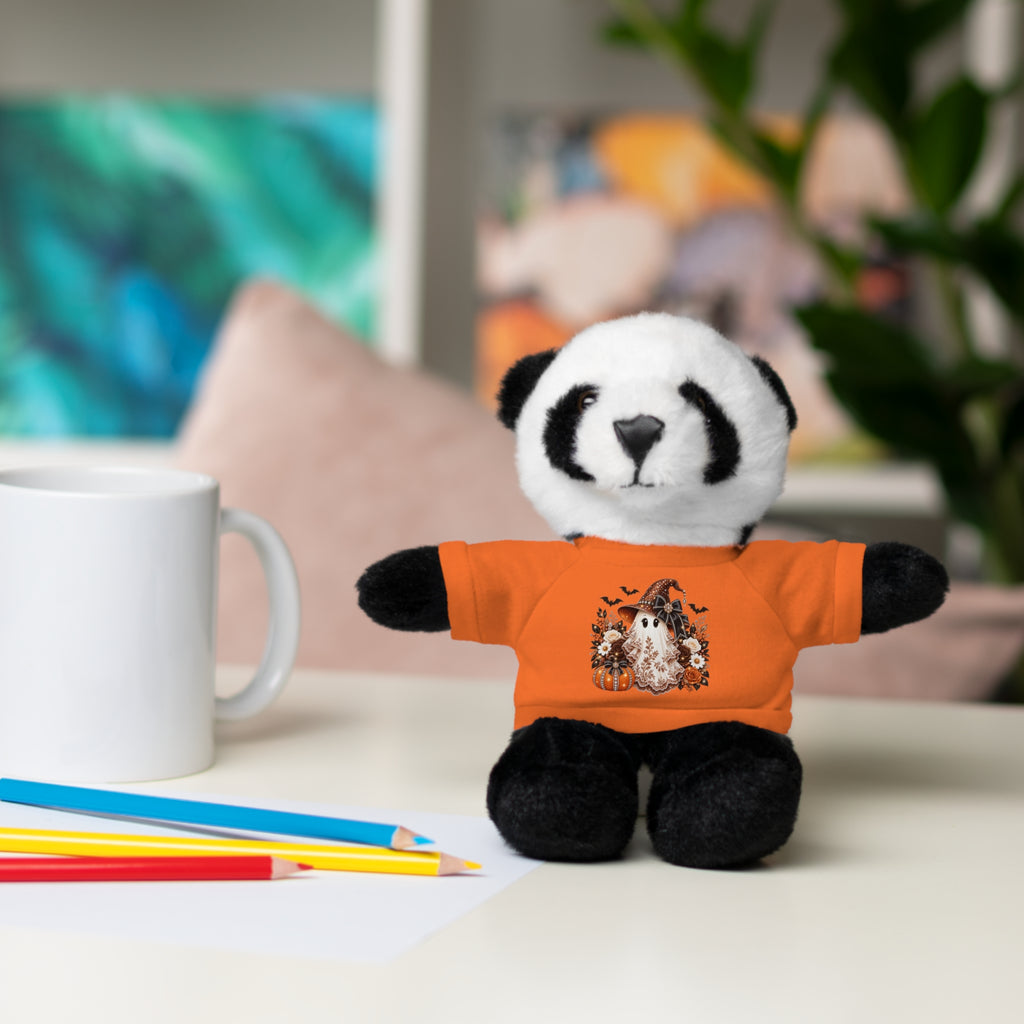 Autumn Owl Plush Bear with Pumpkin Tee