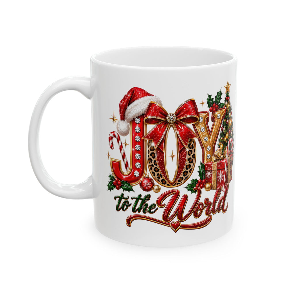 Joy to the World Christmas Mug – Festive Holiday Ceramic Coffee Cup (11oz, 15oz)