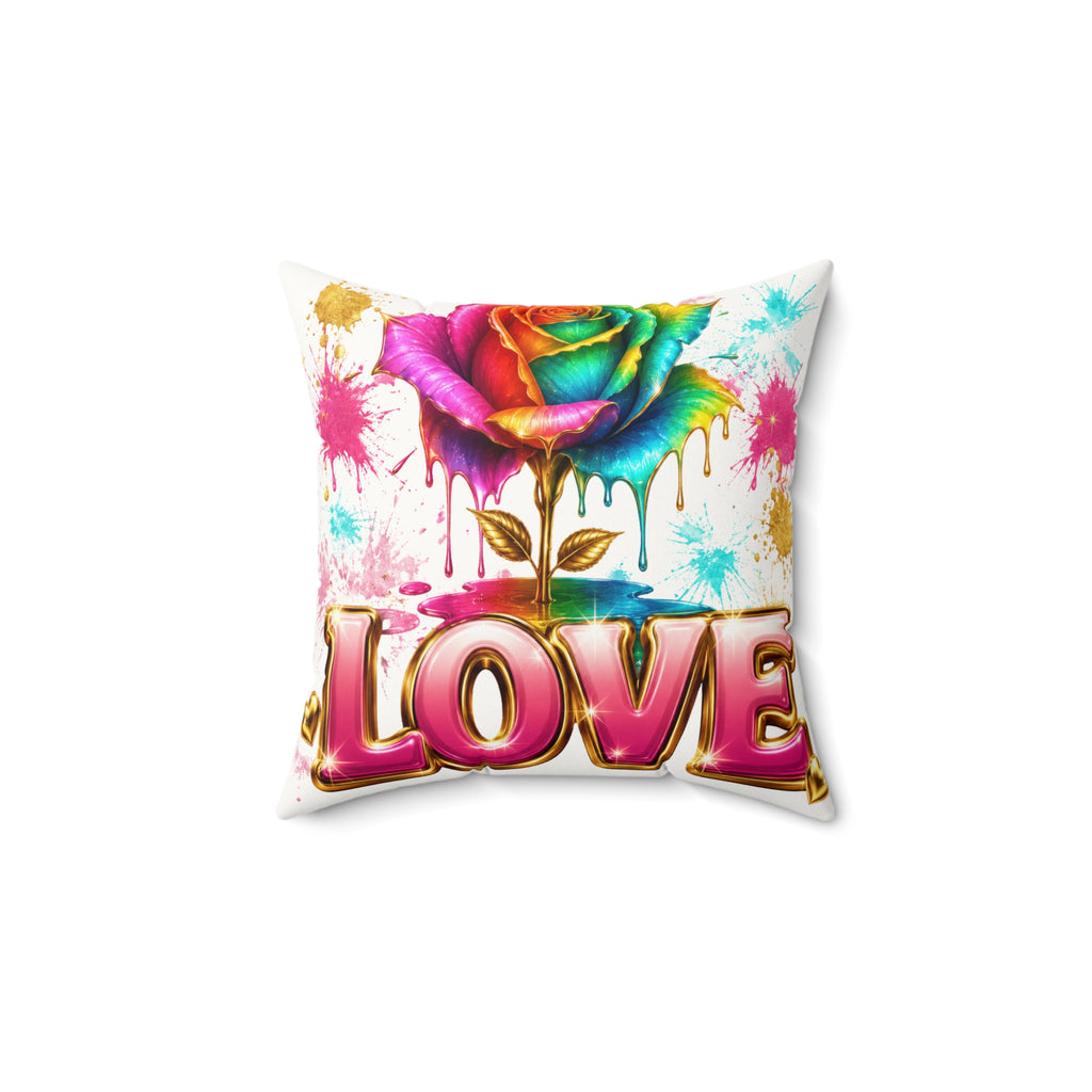 Faux Suede Square Pillow