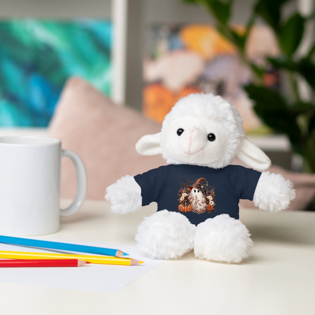 Autumn Owl Plush Bear with Pumpkin Tee