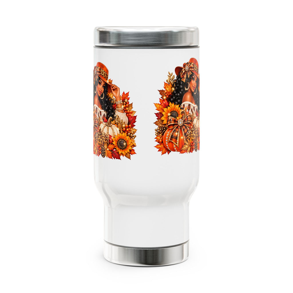 Stainless Steel Travel Mug with Handle, 14oz