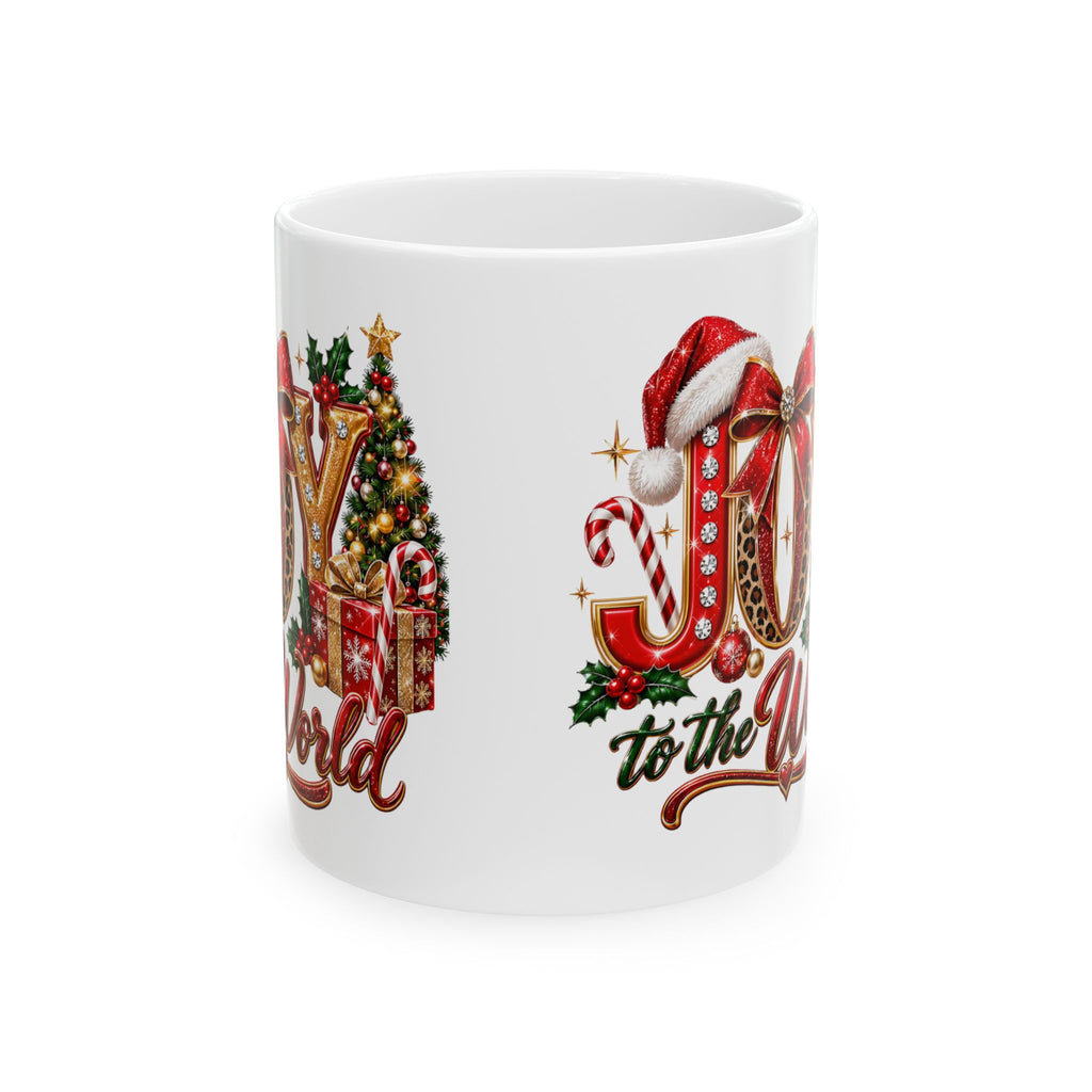 Joy to the World Christmas Mug – Festive Holiday Ceramic Coffee Cup (11oz, 15oz)