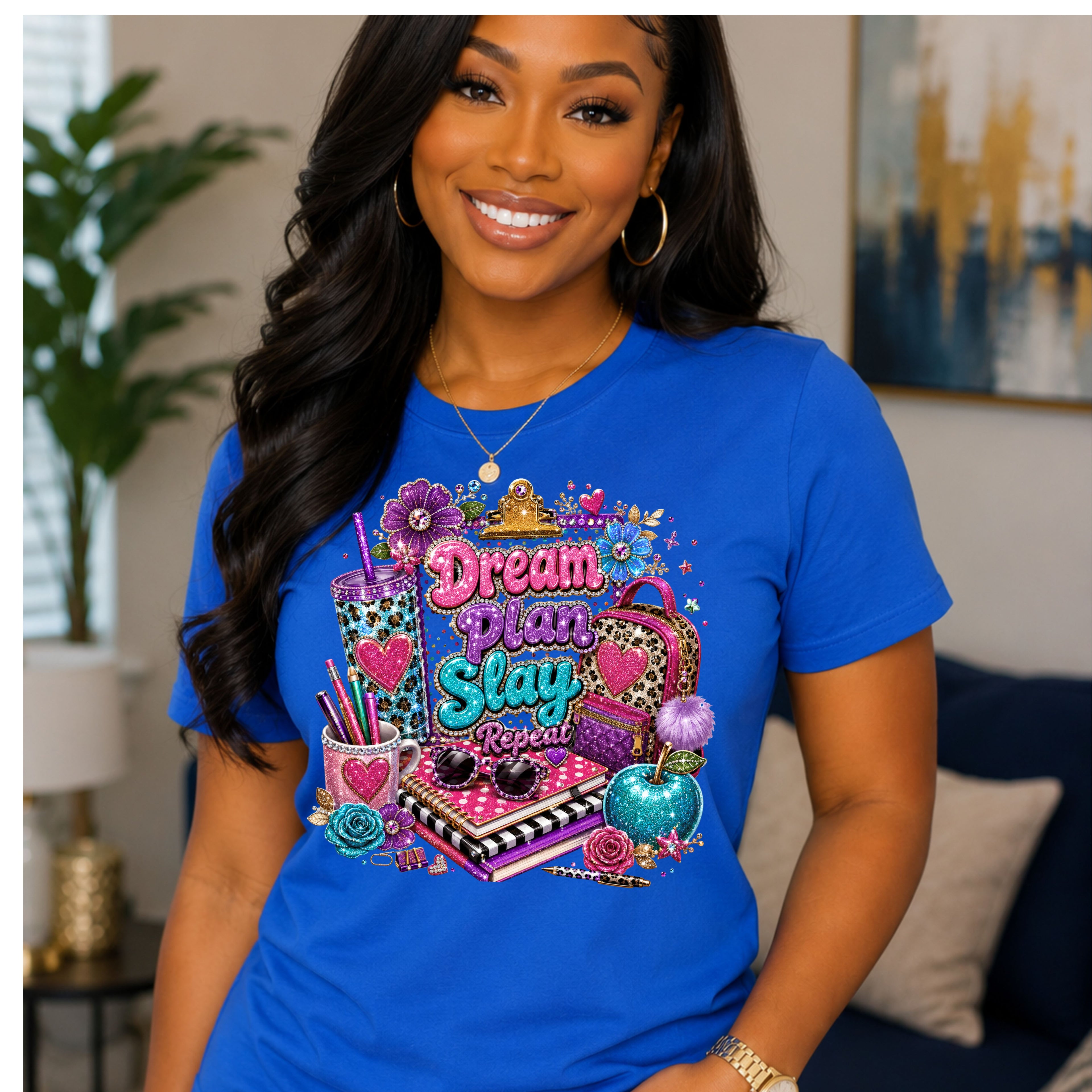 DREAM PLAN SLAY REPEAT- BACK TO SCHOOL TSHIRT